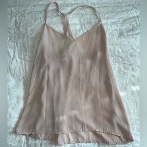 Pink Abercrombie & Fitch tank top with fun back design
